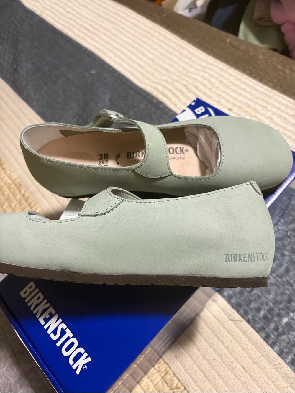 Birkenstock Women’s Mary Jane Flats in Light Sage - Picture 3 of 7